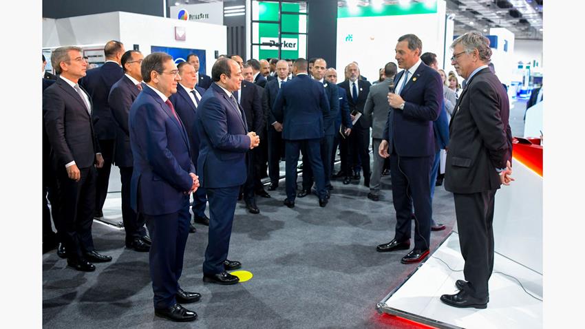 Son Excellence Abdel Fattah El Sisi, Président de la République arabe de l'Égypte, présent à l’Egypt Energy Show (EGYPES) - European Cooperation System 